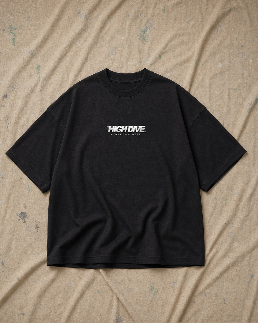 Athletic Dept Black Oversized Tee