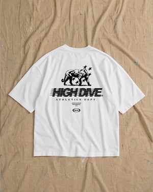 Athletic Dept White Oversized Tee