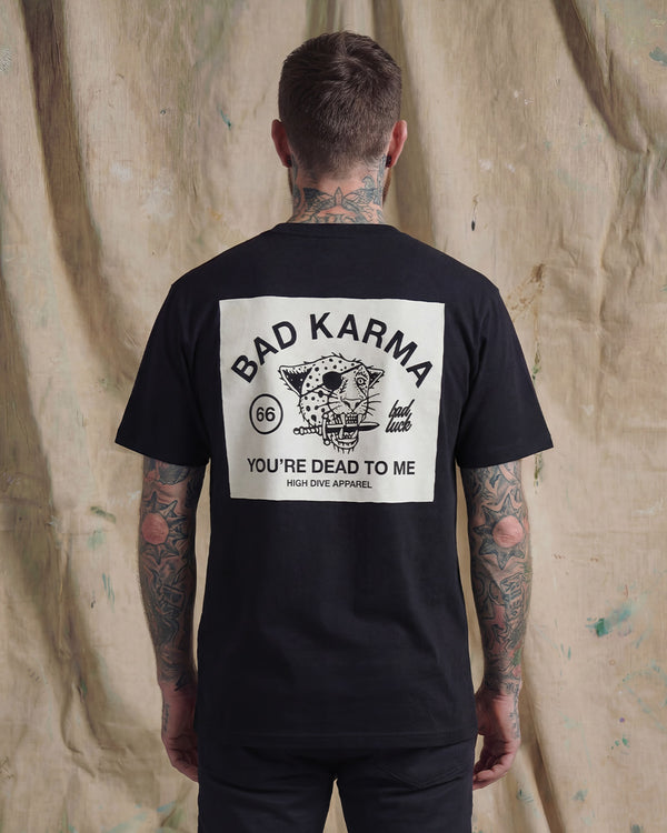 Bad Luck White Print Tee