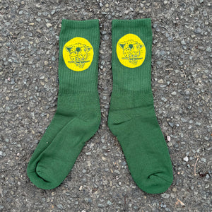 Bad Luck Pine Green Socks