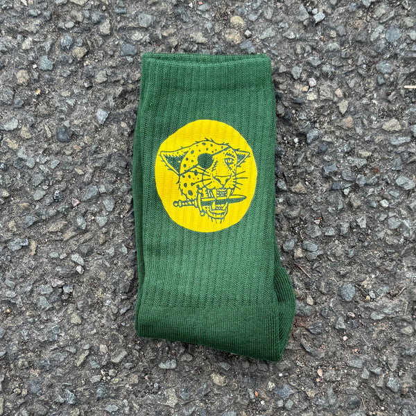 Bad Luck Pine Green Socks