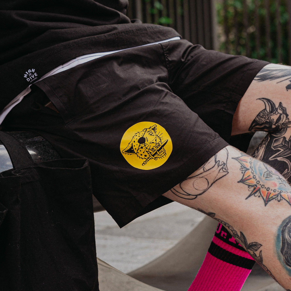 Bad Luck Black Beach Shorts