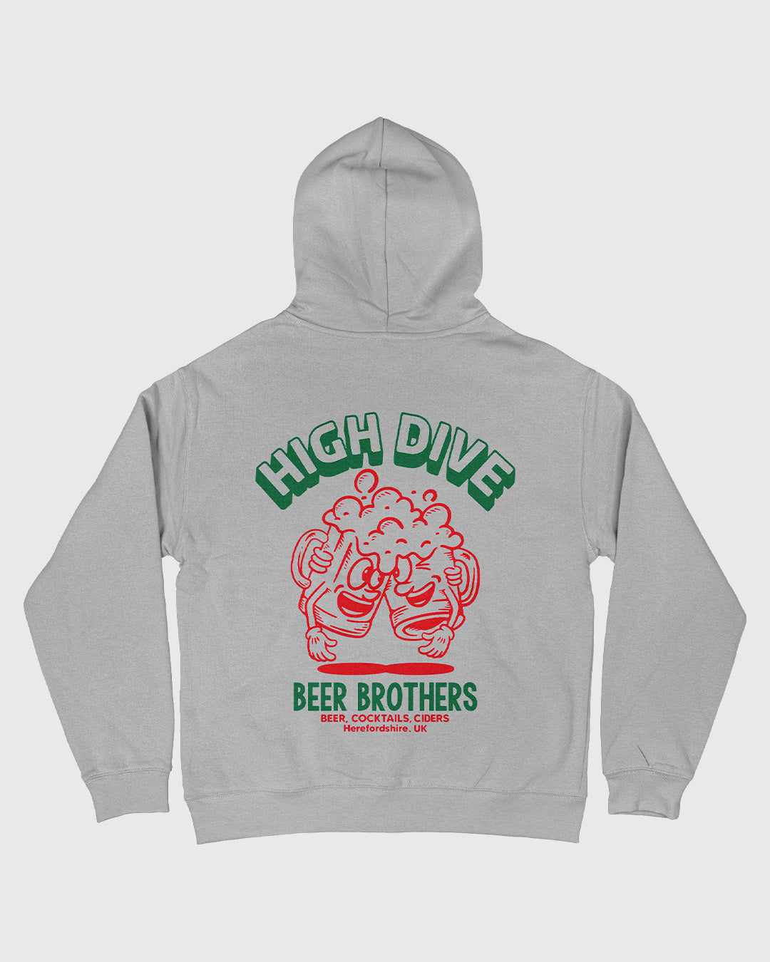 Beer Bros Oversized Hoody Grey