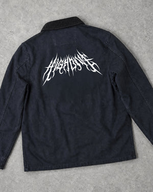 Metal Logo Chore Jacket in Black