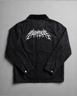 Metal Logo Chore Jacket in Black