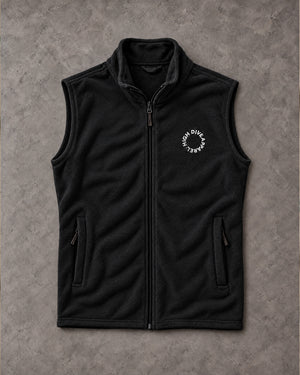 High Dive Circle Black Fleece Gilet