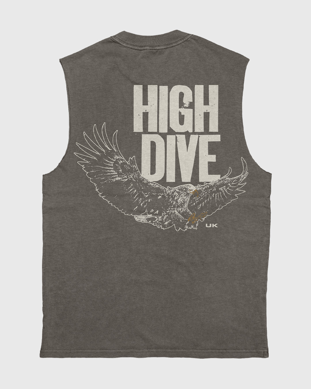 Bold Eagle Heavy Faded Grey Tank