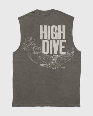 Bold Eagle Heavy Faded Grey Tank