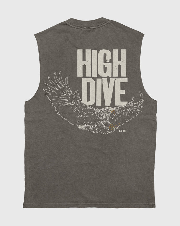 Bold Eagle Heavy Faded Grey Tank