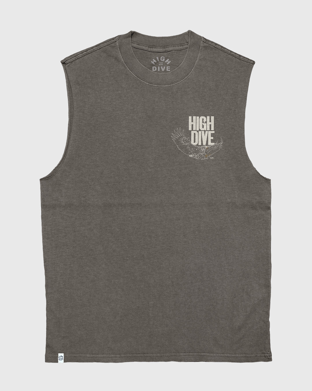 Bold Eagle Heavy Faded Grey Tank