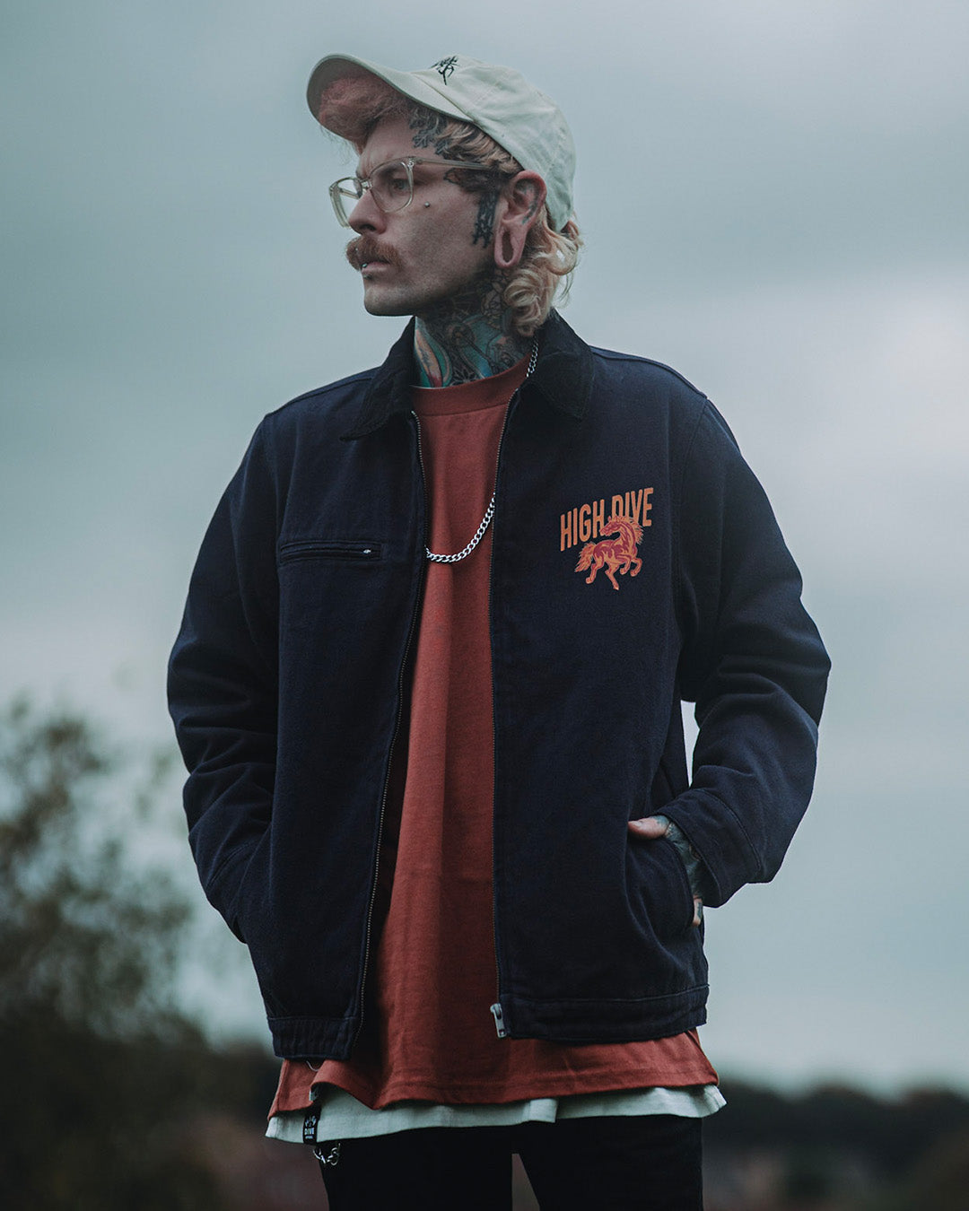 Born To Lose Navy Canvas Jacket