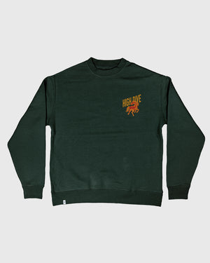 Born To Lose Pine Green Oversized Crew