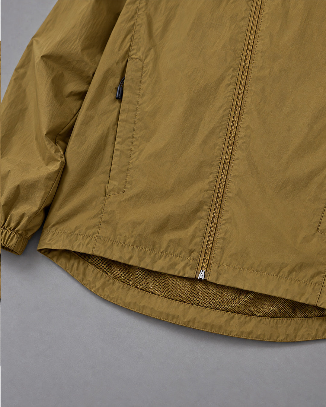 Embroidered Windbreaker Jacket in Bronze