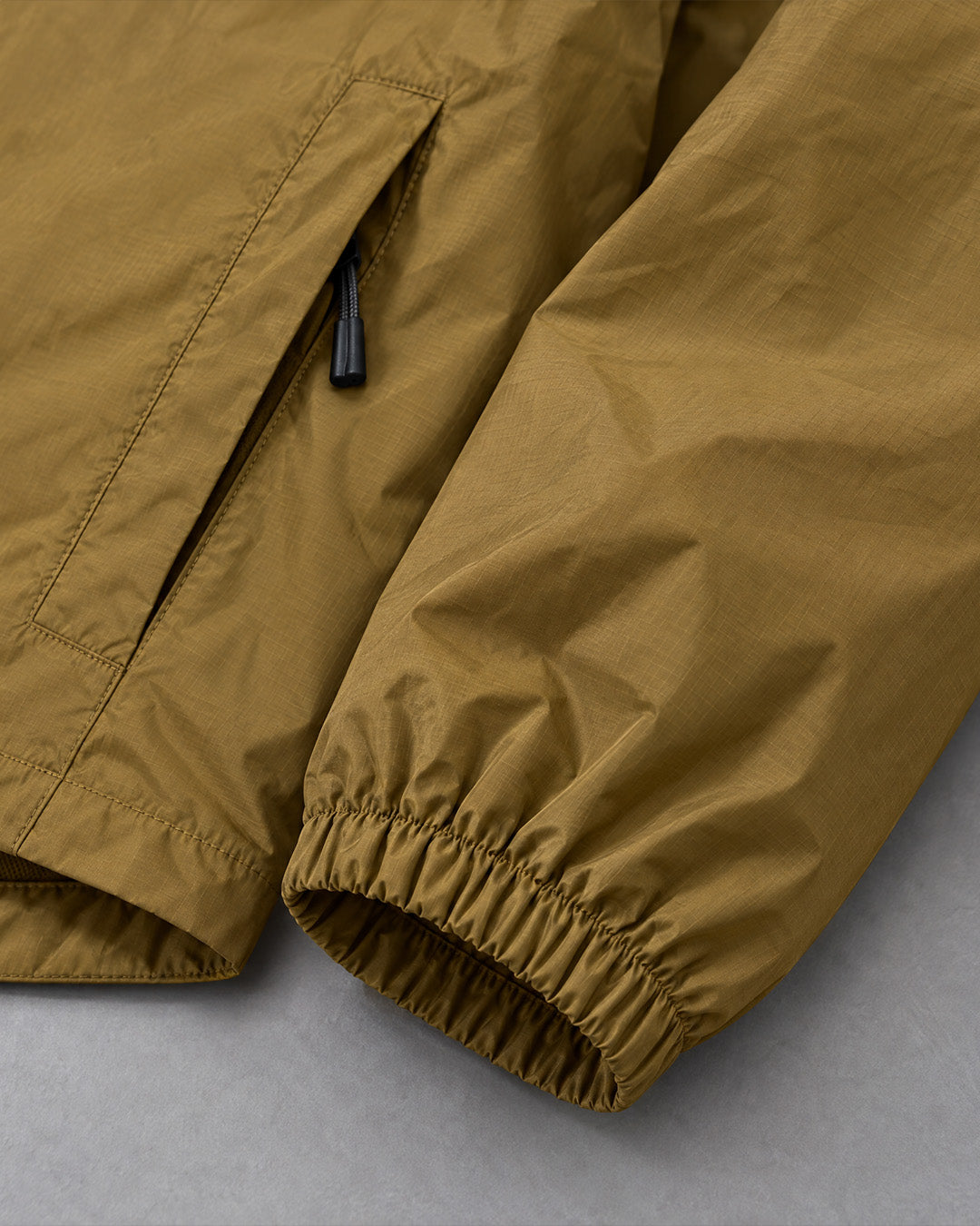 Embroidered Windbreaker Jacket in Bronze