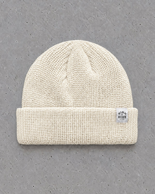 Cable Fisherman Beanie - Ecru