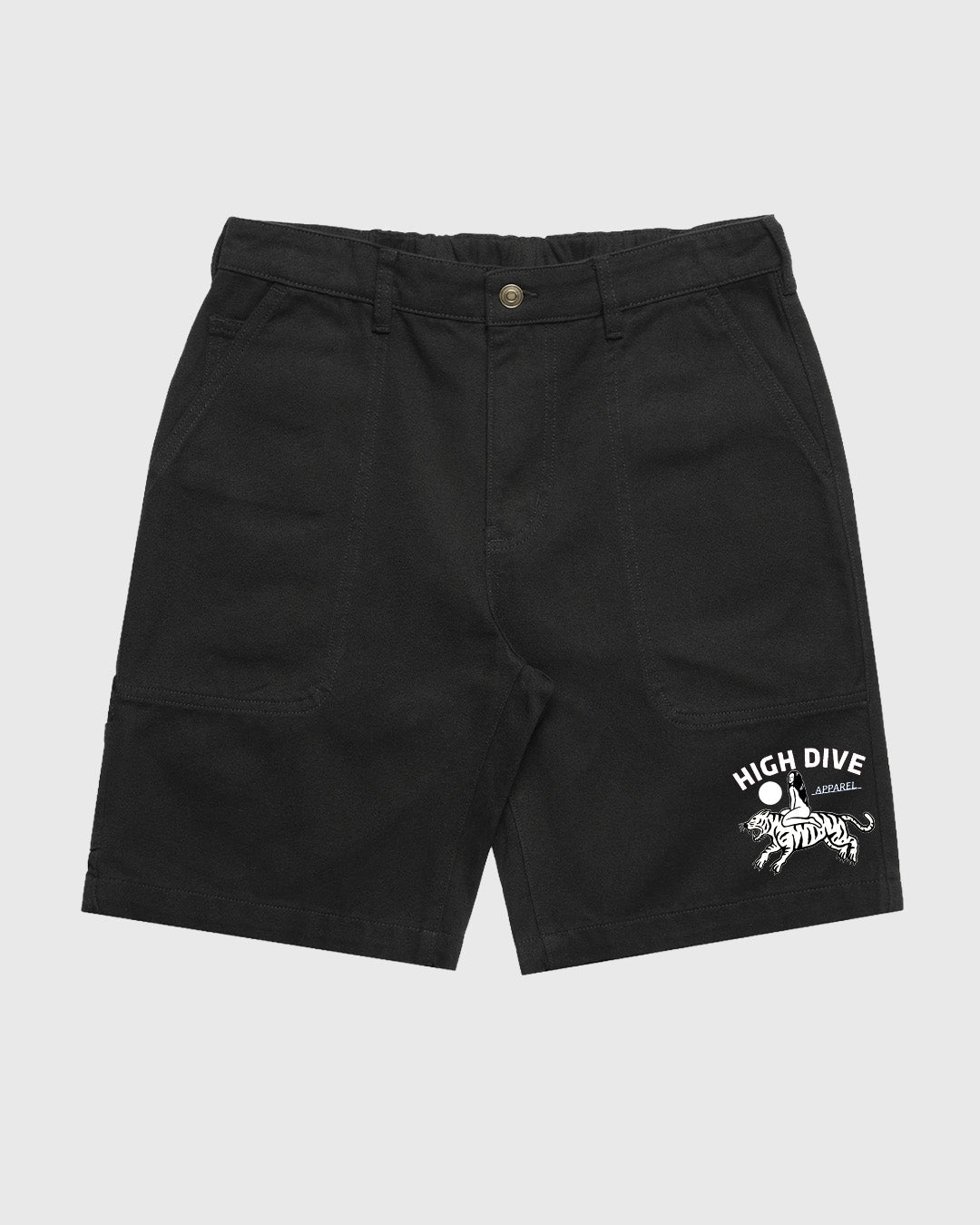 Pantalones cortos de lona negros 
