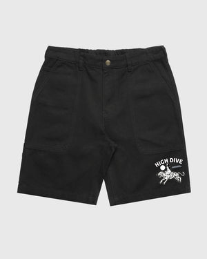Pantalones cortos de lona negros 