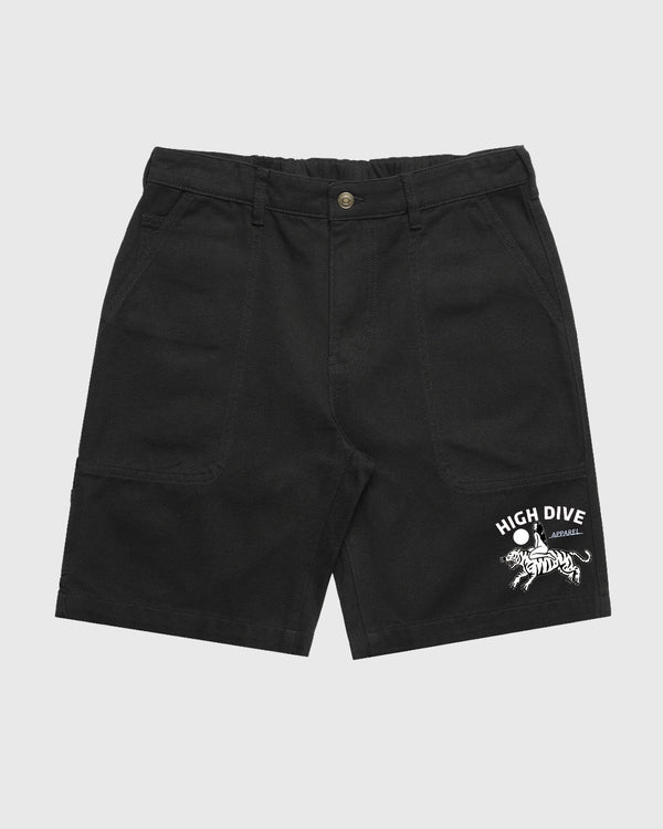 Pantalones cortos de lona negros 