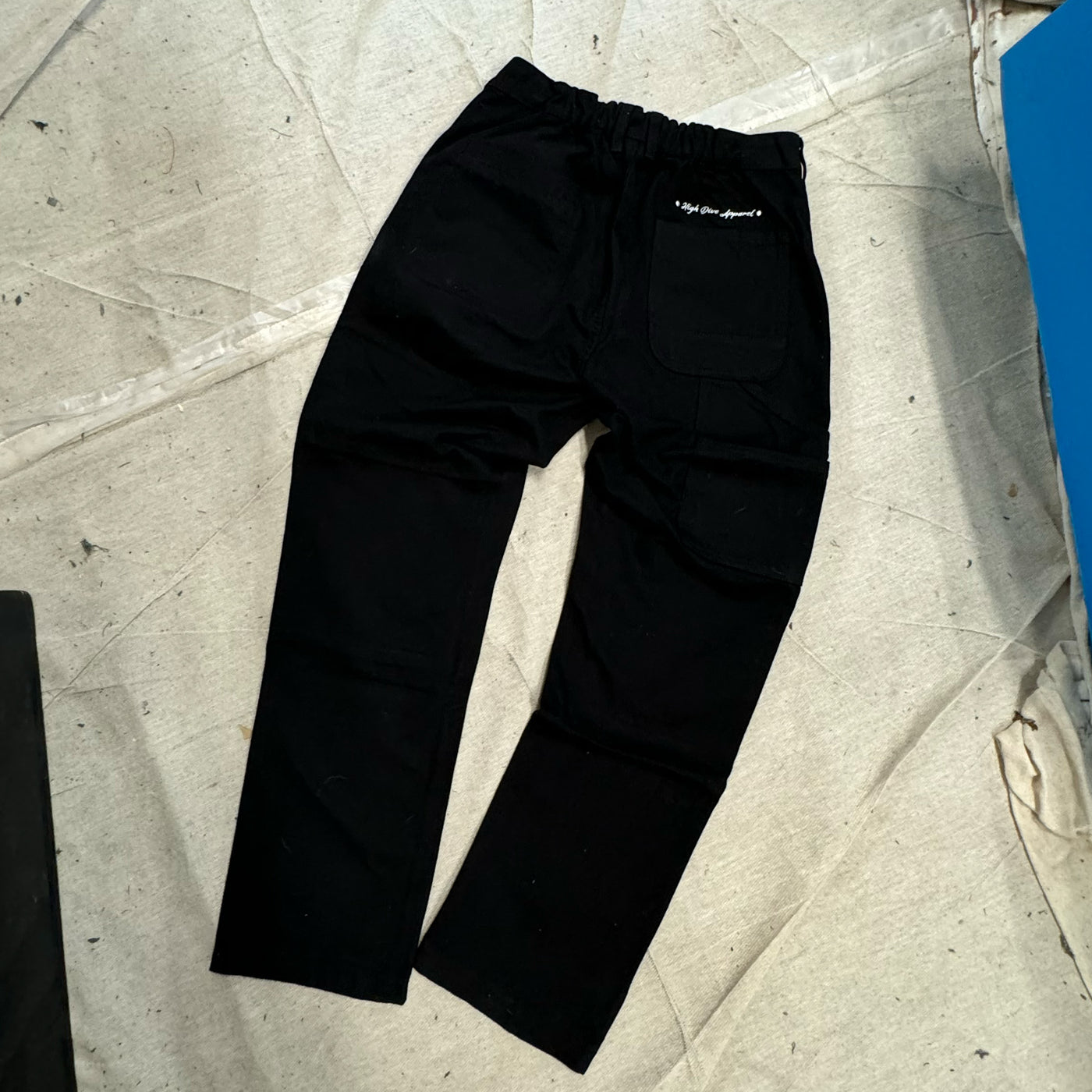 Black Canvas Carpenter Trousers