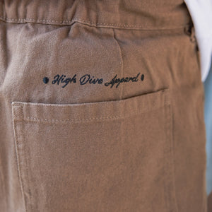 Pantalones de carpintero de lona marrón