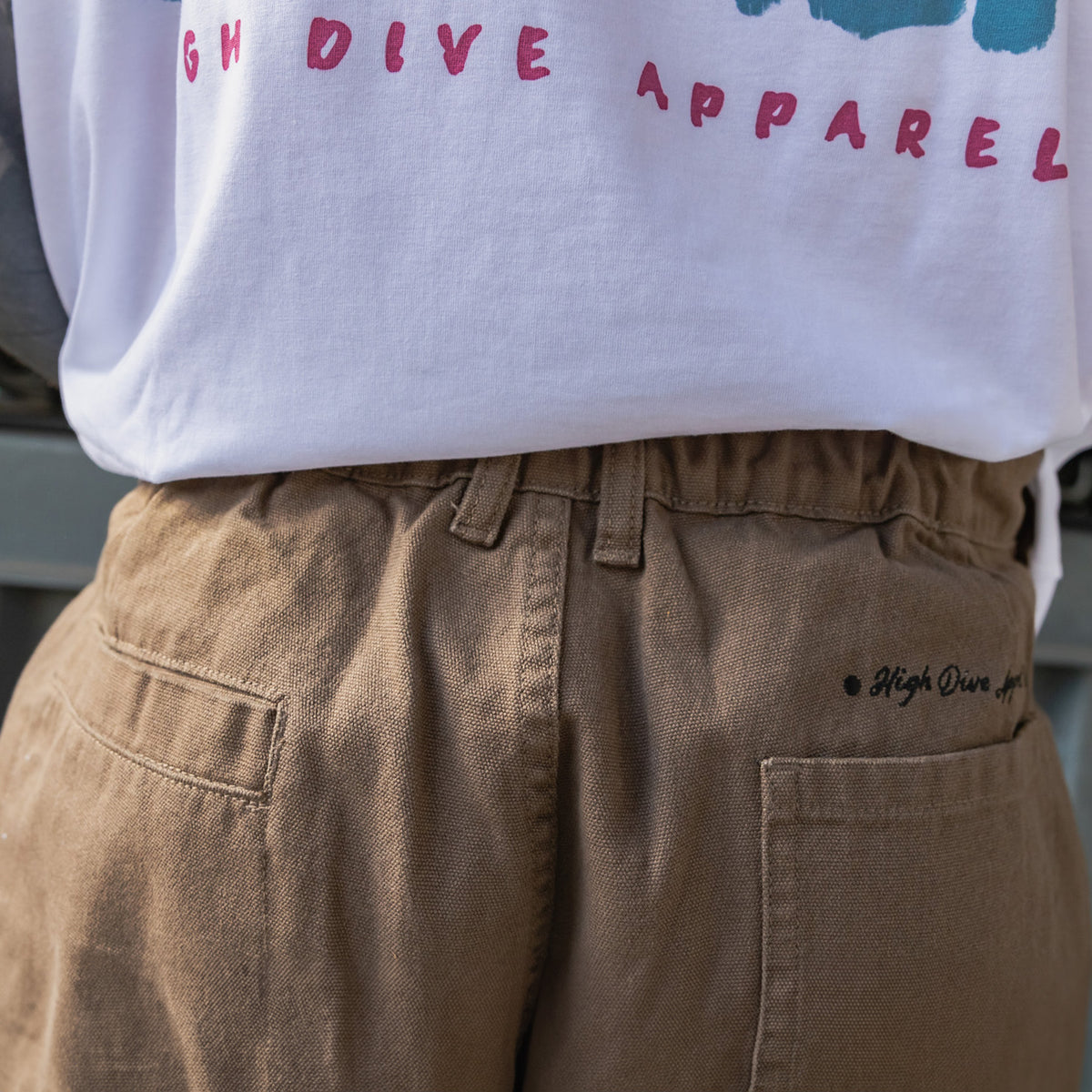 Pantalones de carpintero de lona marrón