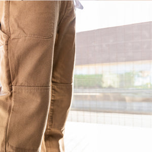 Pantalones de carpintero de lona marrón