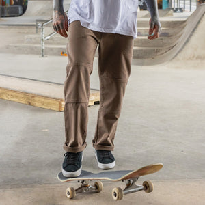 Pantalones de carpintero de lona marrón