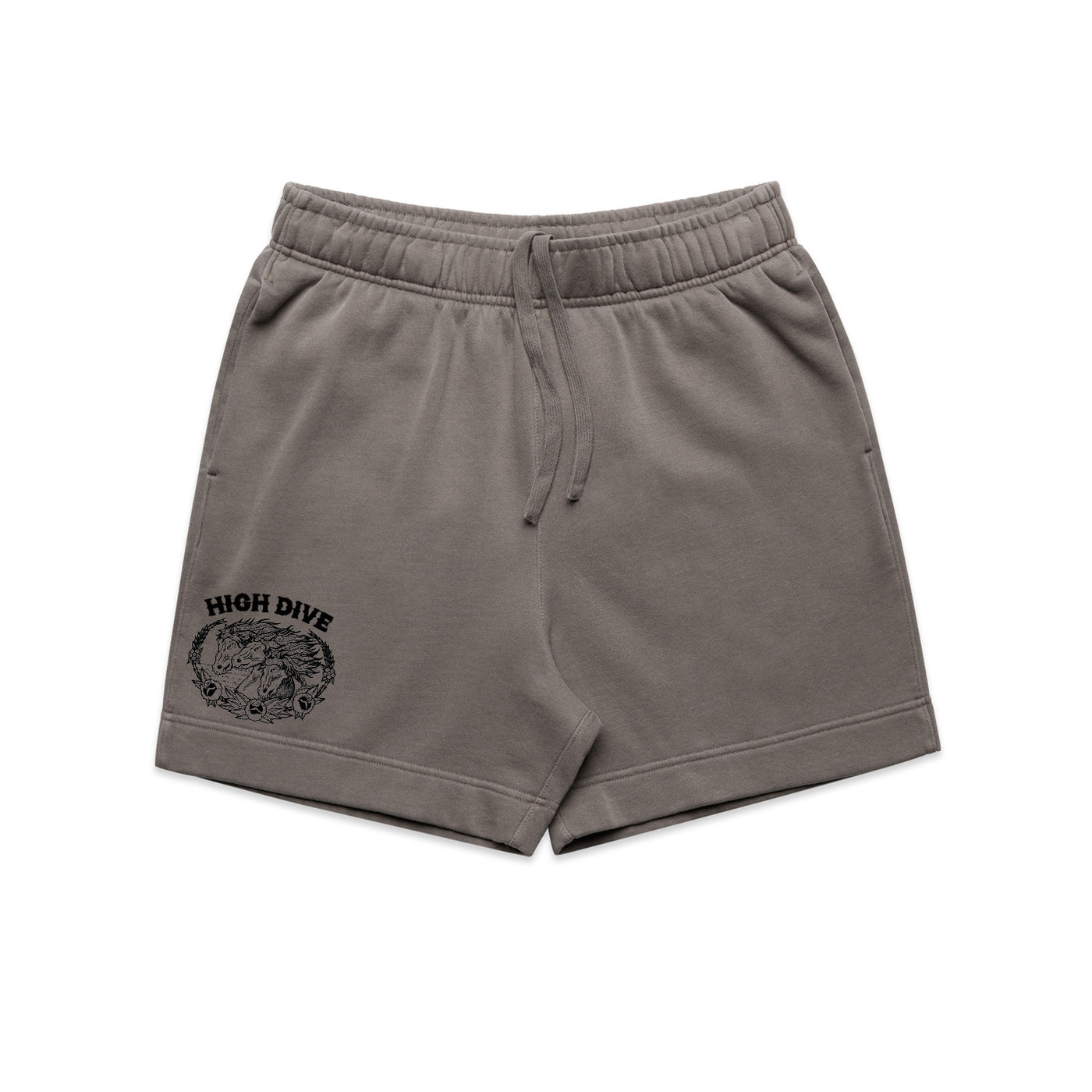 Chasing Something Faded Grey Relax Track Shorts
