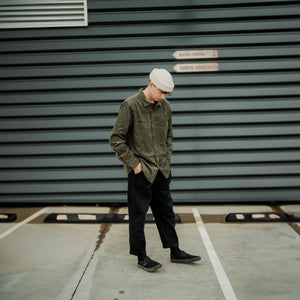 Khaki Green Corduroy Overshirt