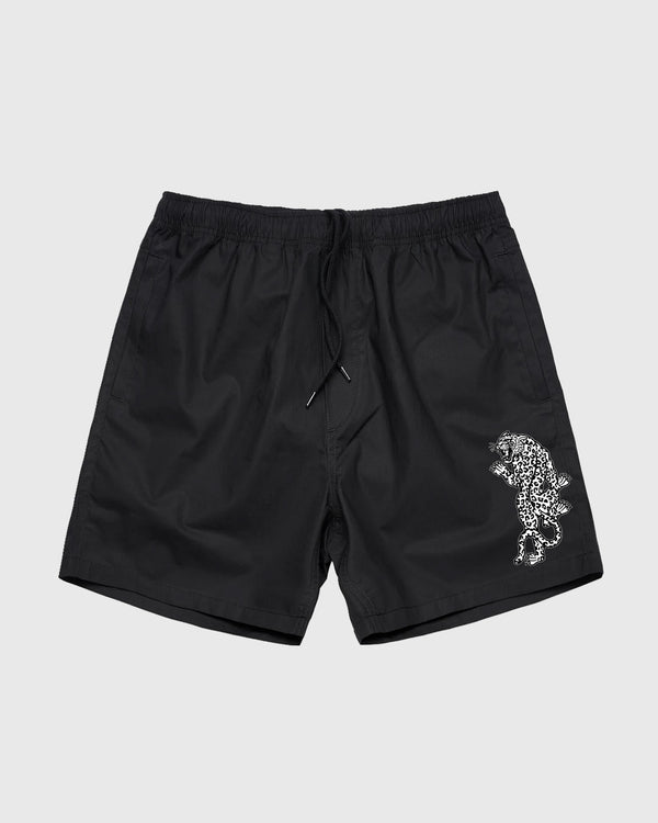 Pantalones cortos de playa negros de Bad Luck 
