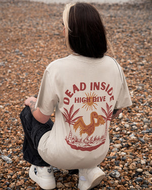 Dead Inside Heavy Faded Bone Tee