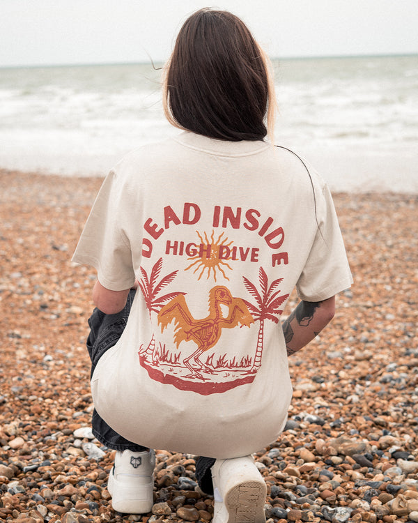 Dead Inside Heavy Faded Bone Tee