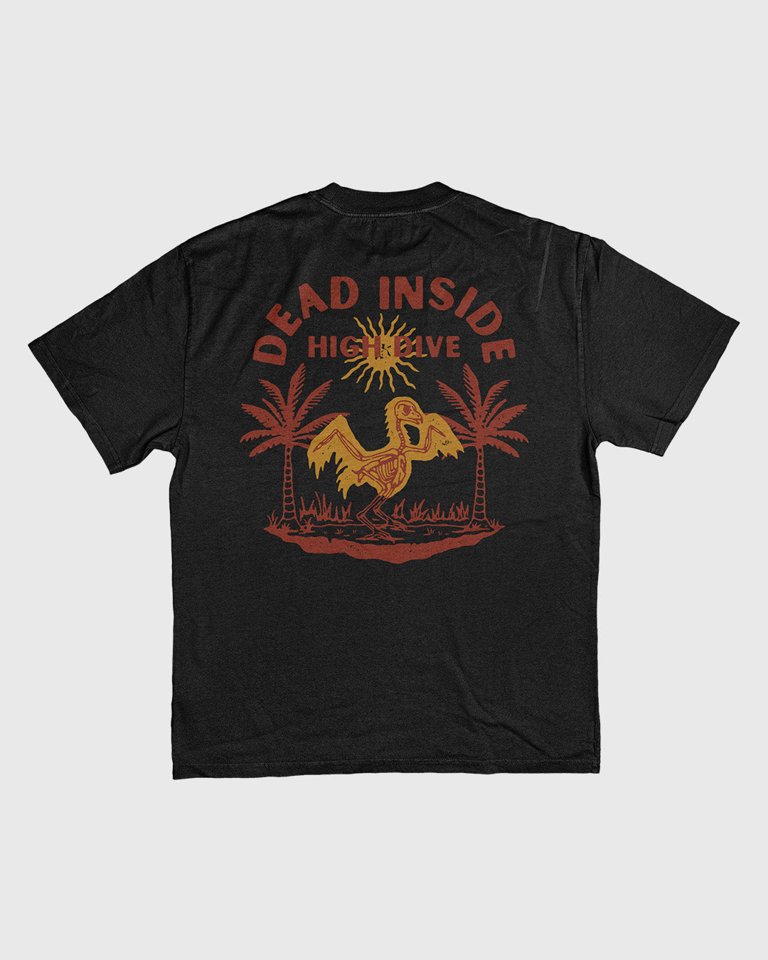 Limited Edition Dead Inside Heavy Tee Faded Black
