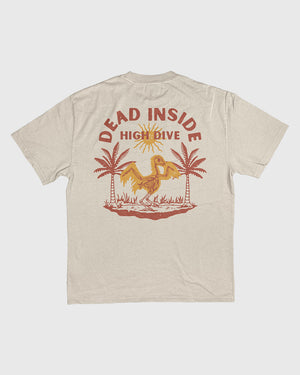 Limited Edition Dead Inside Heavy Tee Faded Bone