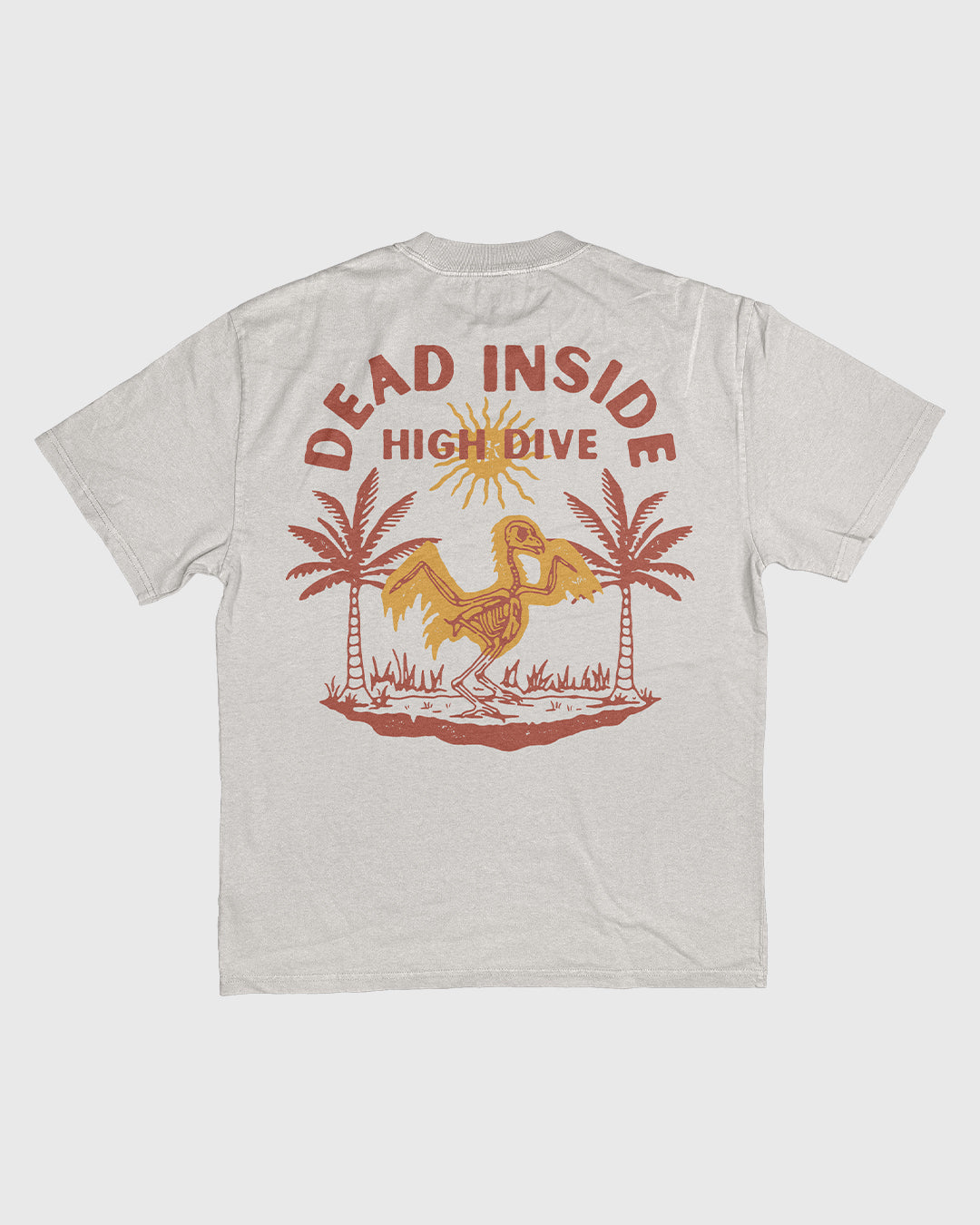Dead Inside Heavy Faded Bone Tee