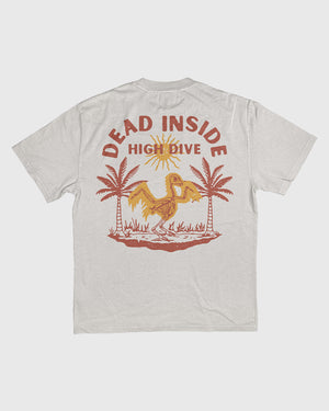 Dead Inside Heavy Faded Bone Tee