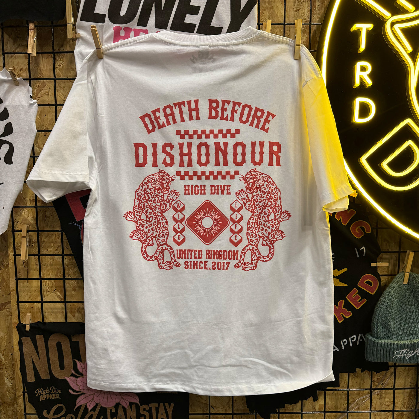 Death Before Dishonour White Tee