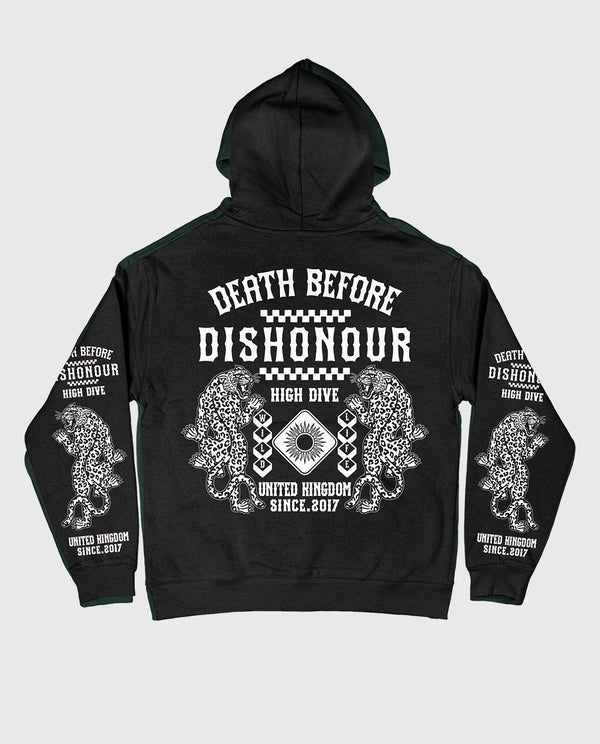 Death Before Dishonour Black Oversized Hoody