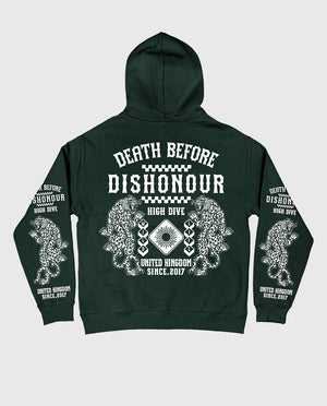 Limited Edition Death Before Dishonour Pine Green Oversized Hoody