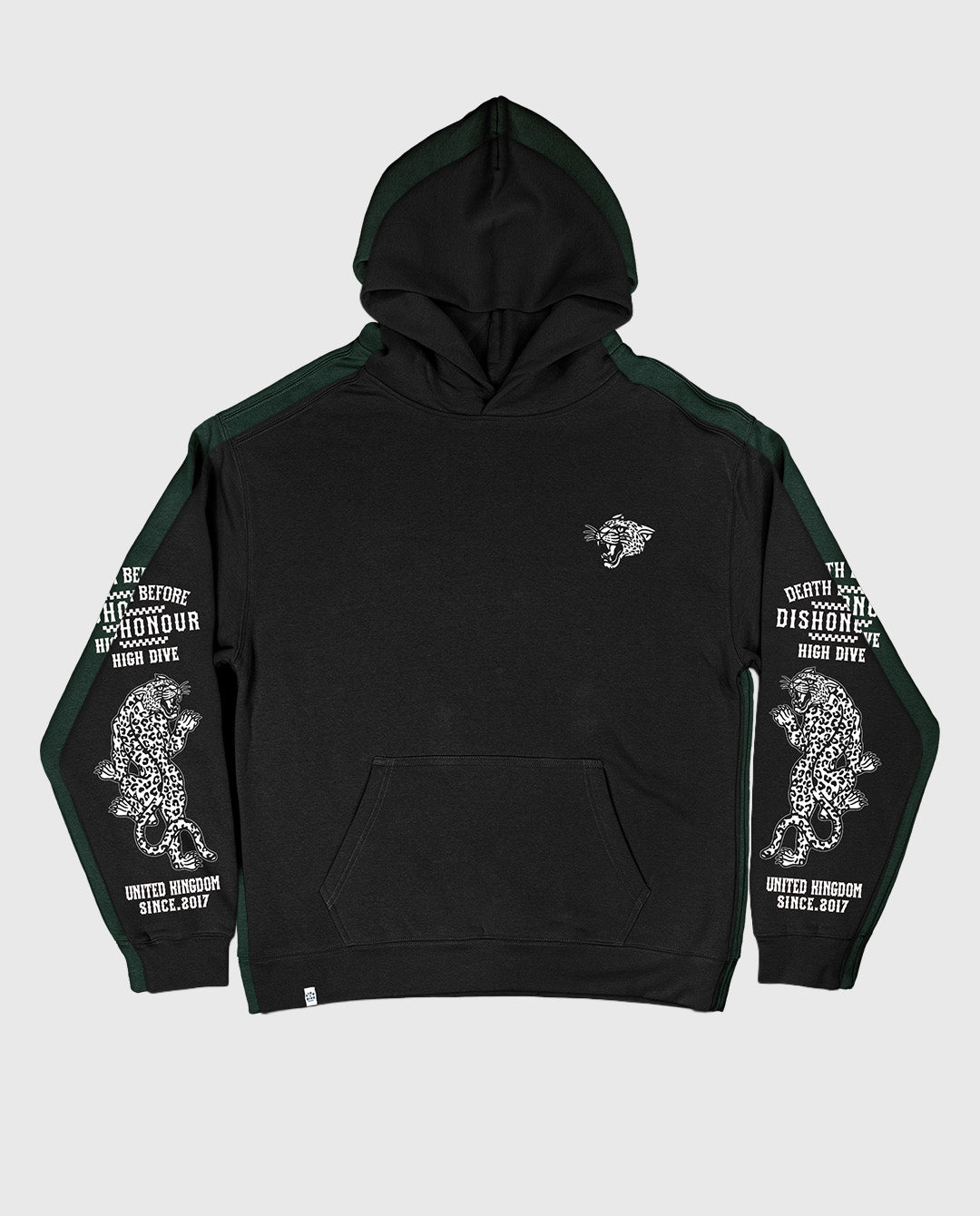 Death Before Dishonour Black Oversized Hoody