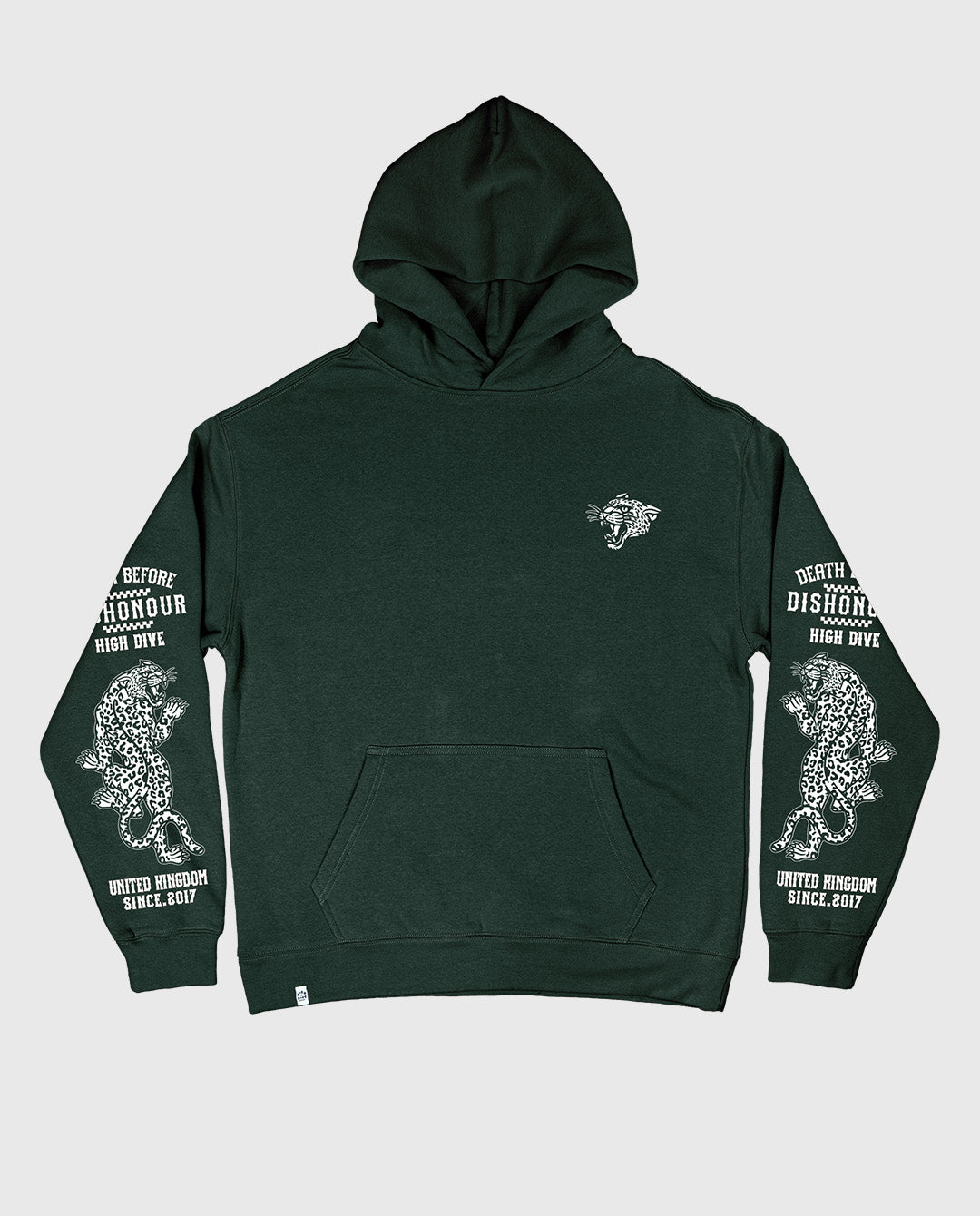 Limited Edition Death Before Dishonour Pine Green Oversized Hoody
