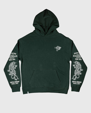 Limited Edition Death Before Dishonour Pine Green Oversized Hoody