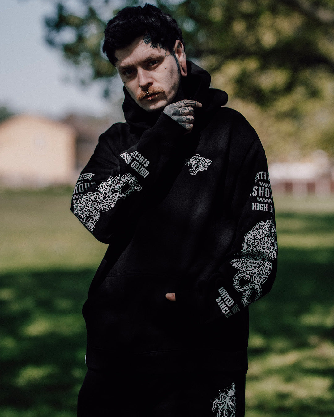 Death Before Dishonour Black Oversized Hoody
