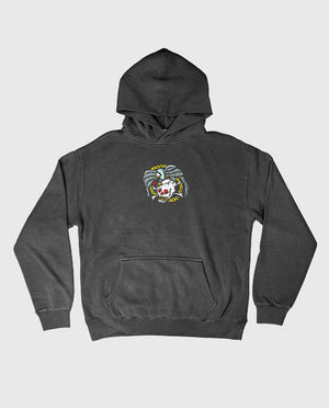 Death By Eagle Faded Oversized Hoody