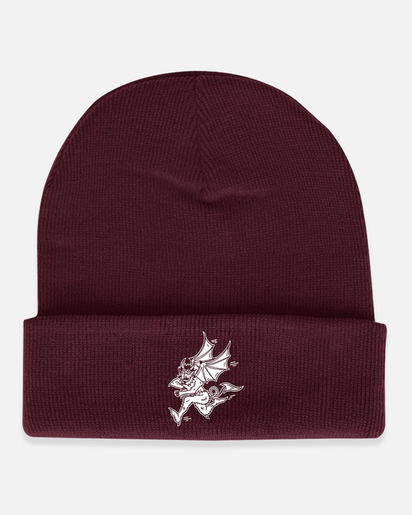 Demon Burgundy Beanie