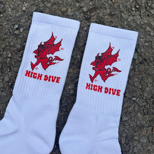 Demon White Socks