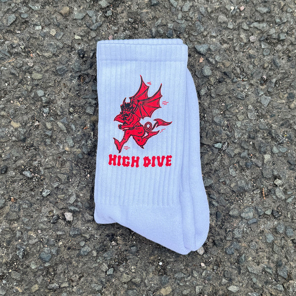 Demon White Socks