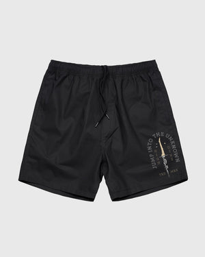 Diver Black Beach Shorts