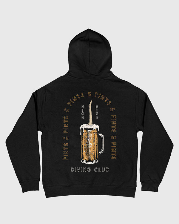 Diving Club Oversized Hoody Black