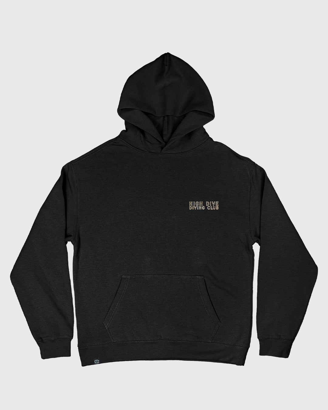 Diving Club Oversized Hoody Black
